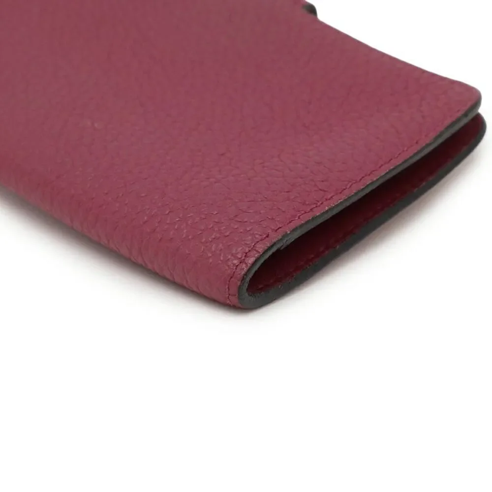 Hermes Dogon Key Case Leather Purple
